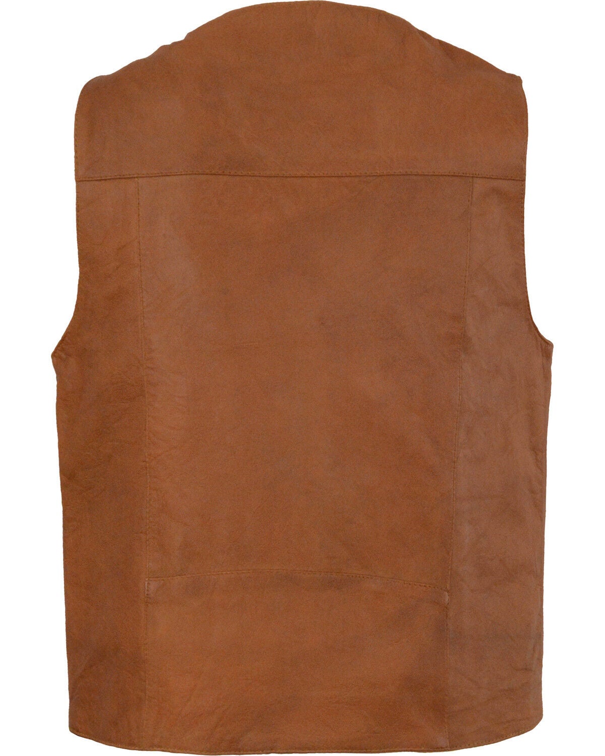 Image #2 - Milwaukee Leather Men's Western Plain Side Vest - Big 3X, , hi-res