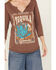 Image #2 - Panhandle Women's Tequila Sunrise Graphic Tee, Lt Brown, hi-res