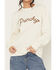 Image #3 - Hooey Women's Punchy Embroidered Crewneck Sweatshirt, Cream, hi-res