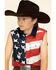 Image #4 - Cody James Boys' Americana Bubba Sleeveless Western Shirt , , hi-res