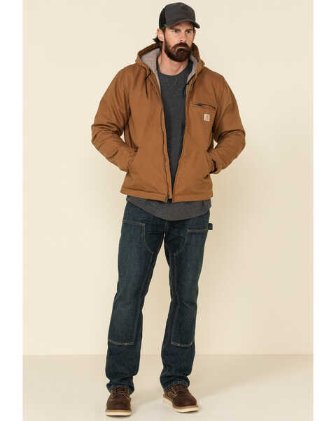 Carhartt Washed Duck Sherpa Lined Hooded Work Jacket | Boot