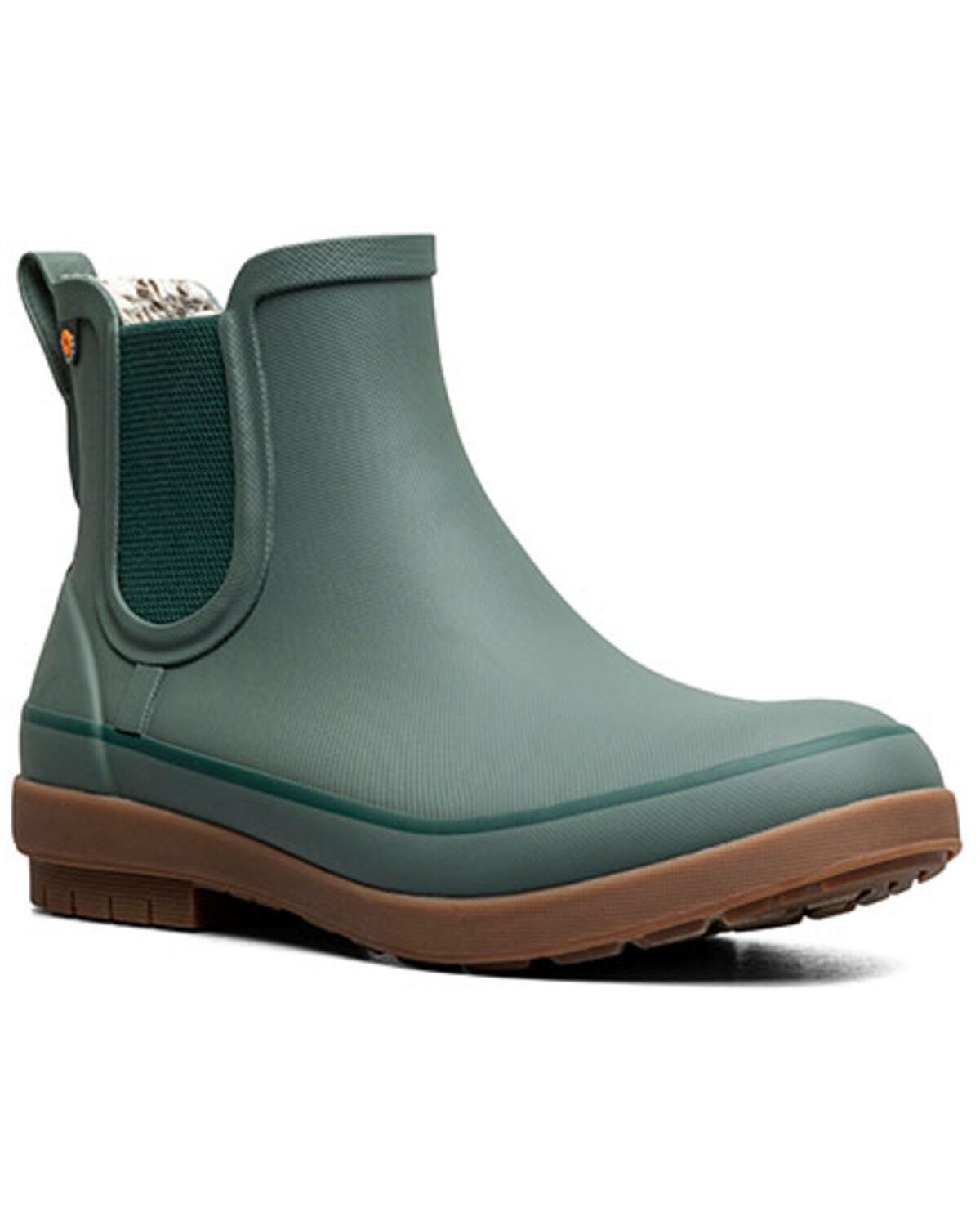 Bogs Women's Amanda Chelsea II Slip-On Rain Boots - Round Toe, Green, hi-res