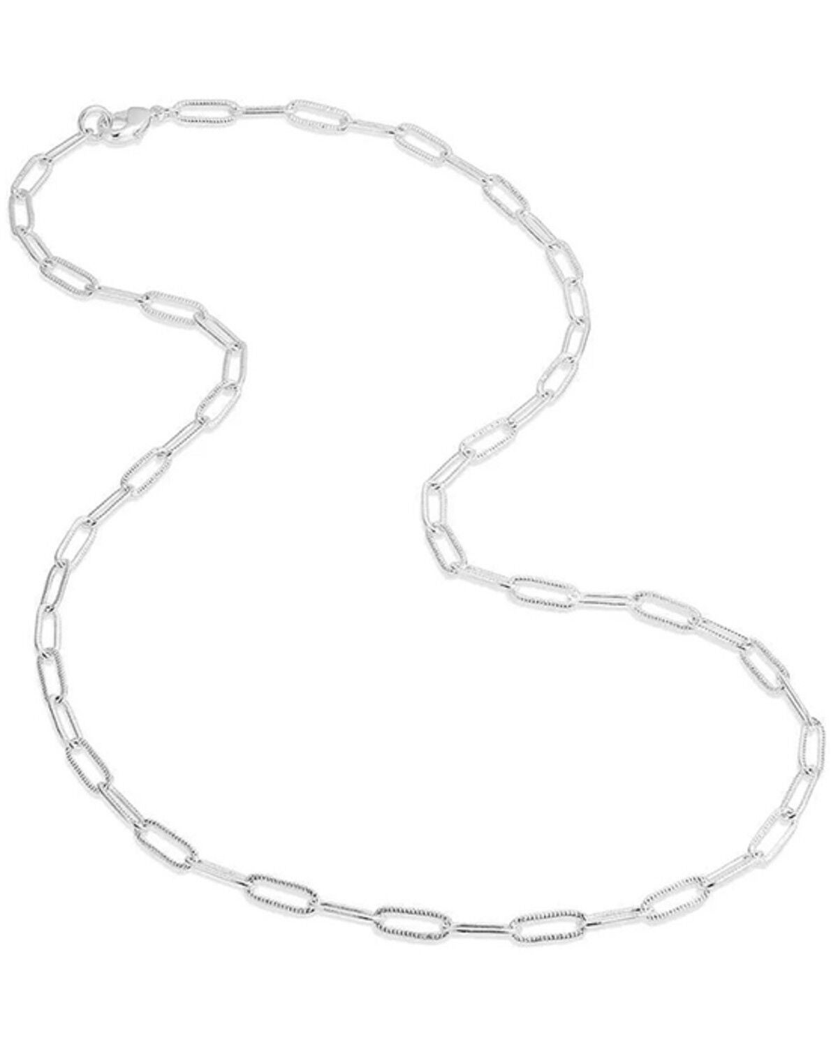 Image #2 - Montana Silversmiths Women's Paperclip Chain Necklace, Silver, hi-res