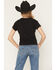 Image #4 - White Crow Women's Not My First Rodeo Short Sleeve Graphic Tee, Black, hi-res