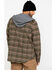 Image #2 - Hawx Men's Olive Mission Plaid Hooded Long Sleeve Work Shirt Jacket, , hi-res