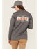 Image #4 - Ariat Women's FR Pima Stretch US Logo Baselayer Long Sleeve Work T-Shirt, Charcoal, hi-res