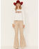Blended Women's Howdy Sequin Graphic Long Sleeve Tee, Ivory, hi-res
