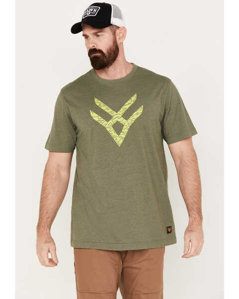 Hawx Men's Logo Graphic Short Sleeve T-Shirt, Green, hi-res
