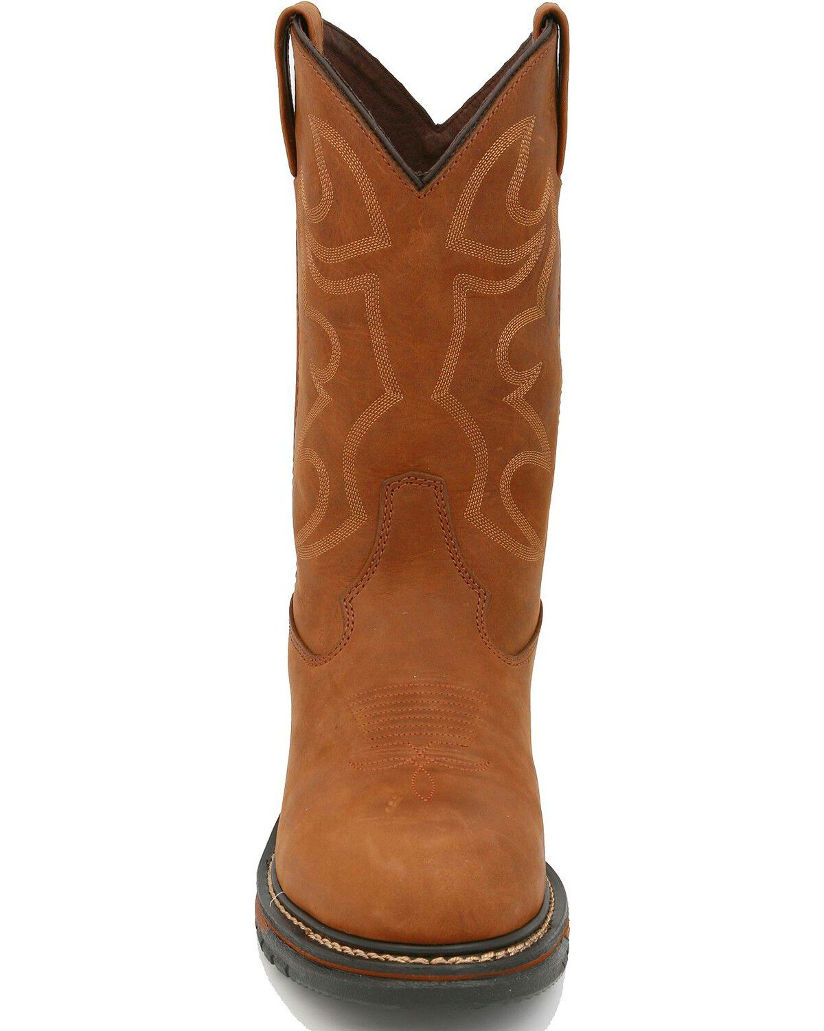 Image #4 - Rocky Men's Branson Roper Waterproof Western Boots, Distressed, hi-res