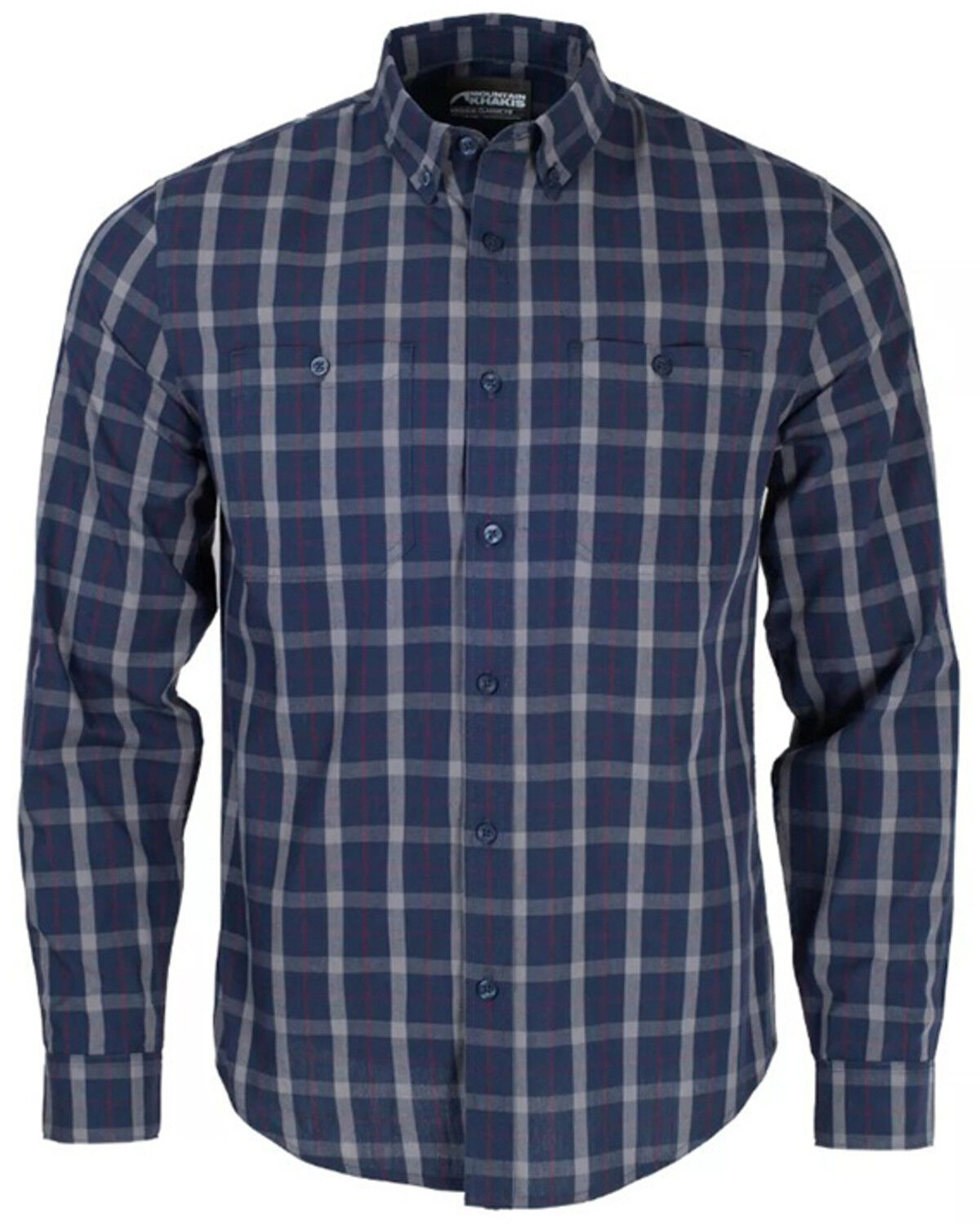 Image #1 - Mountain Khakis Men's Midtown Long Sleeve Woven Shirt, Navy, hi-res