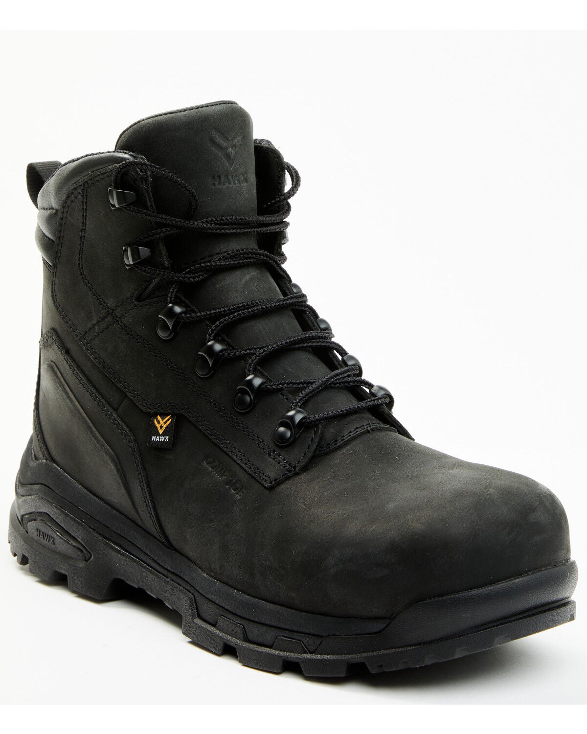 Hawx Men's 6" Enforcer Pro Work Boots - Composite Toe, Black, hi-res