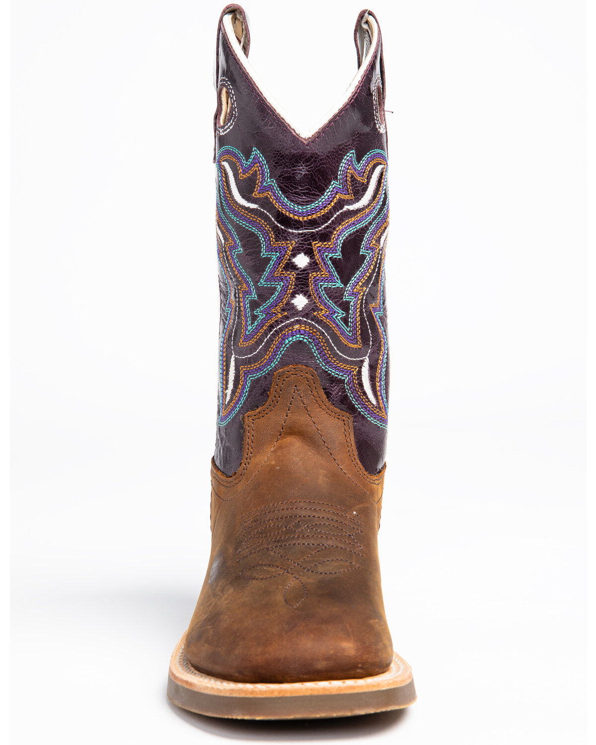 Image #4 - Shyanne Girls' Full-Grain Leather Western Boots - Square Toe, , hi-res