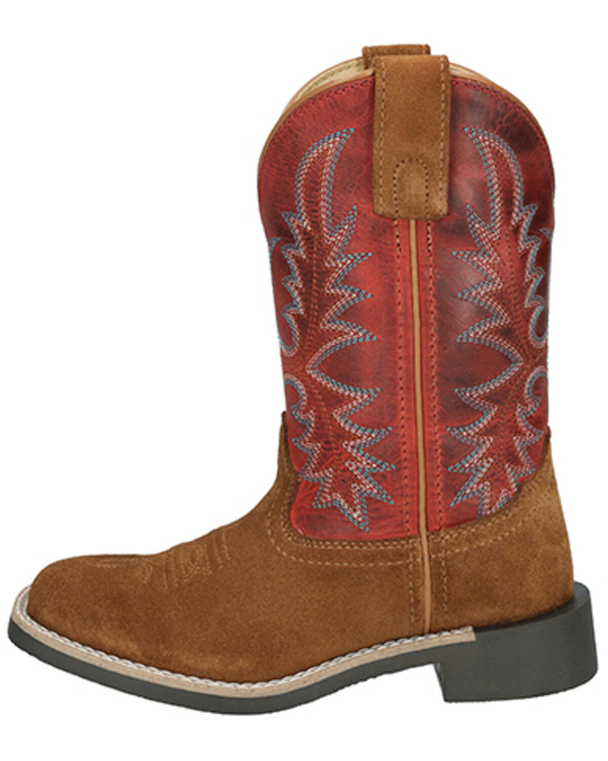 Image #3 - Smoky Mountain Little Boys' Briscoe Western Boots - Broad Square Toe, Tan, hi-res