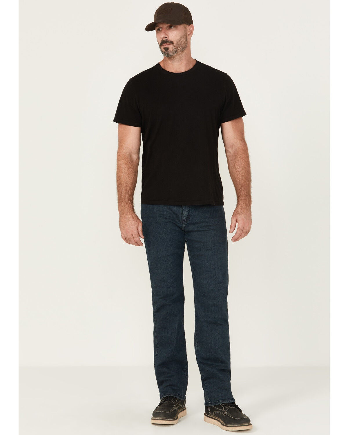 Hawx Men's Chamberlin Straight Stretch Denim Work Jeans, Indigo, hi-res