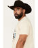 Image #2 - RANK 45® Men's Hold On And Enjoy The Ride Short Sleeve Graphic T-Shirt, Cream, hi-res