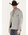 Image #2 - Kimes Ranch Men's Ninja Hood Tech Logo Long Sleeve T-Shirt, Heather Grey, hi-res