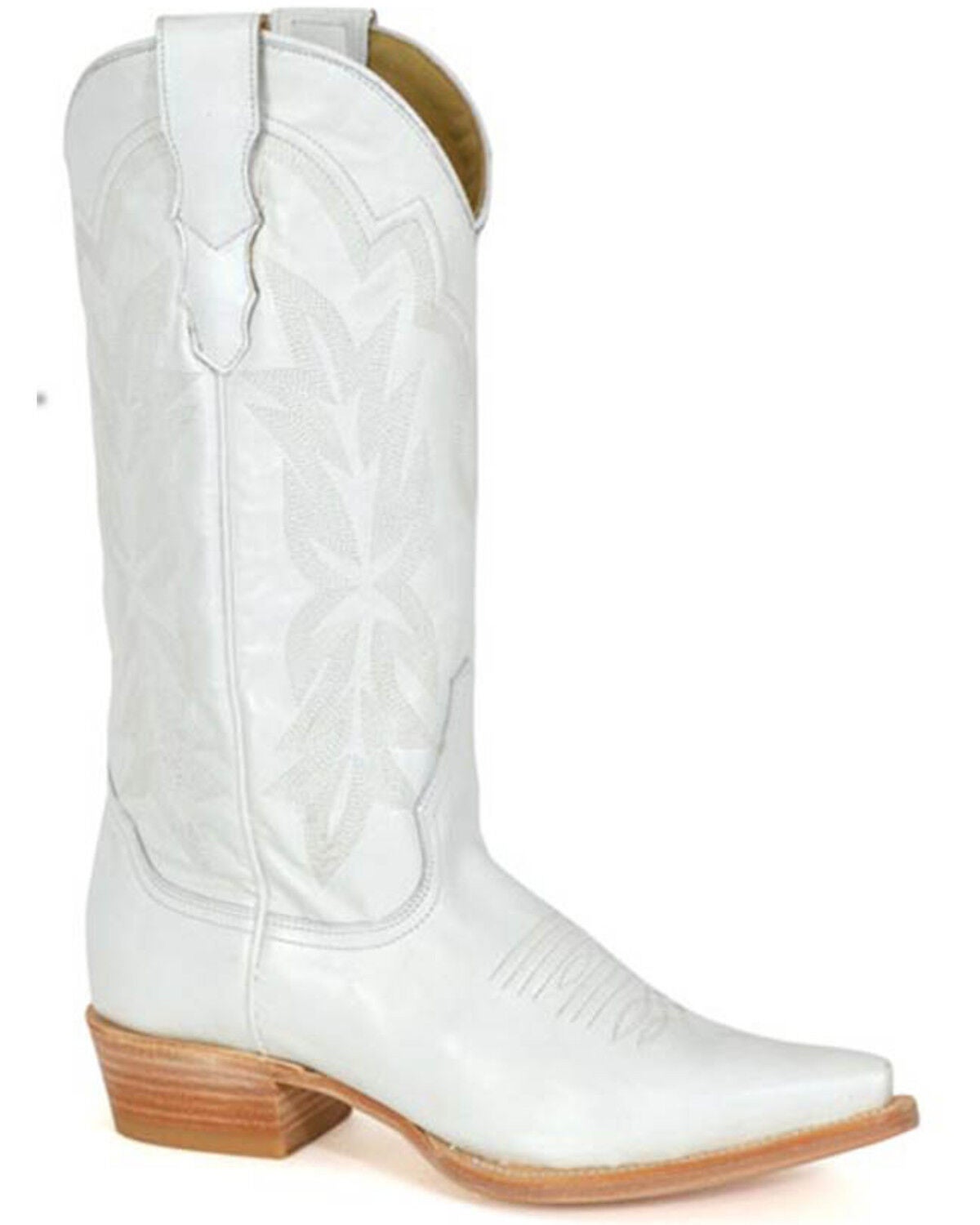 Stetson Women's Casey Western Boots - Snip Toe, White, hi-res