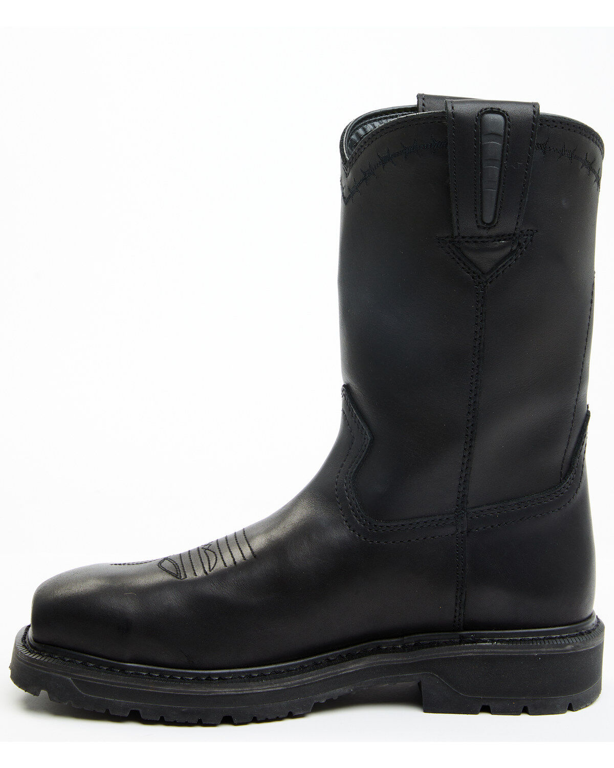 Image #3 - Cody James Men's Uniform Western Work Boots - Composite Toe, Black, hi-res