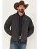 Image #1 - Cinch Men's Solid Logo Sleeve Zip-Front Softshell Jacket , Grey, hi-res