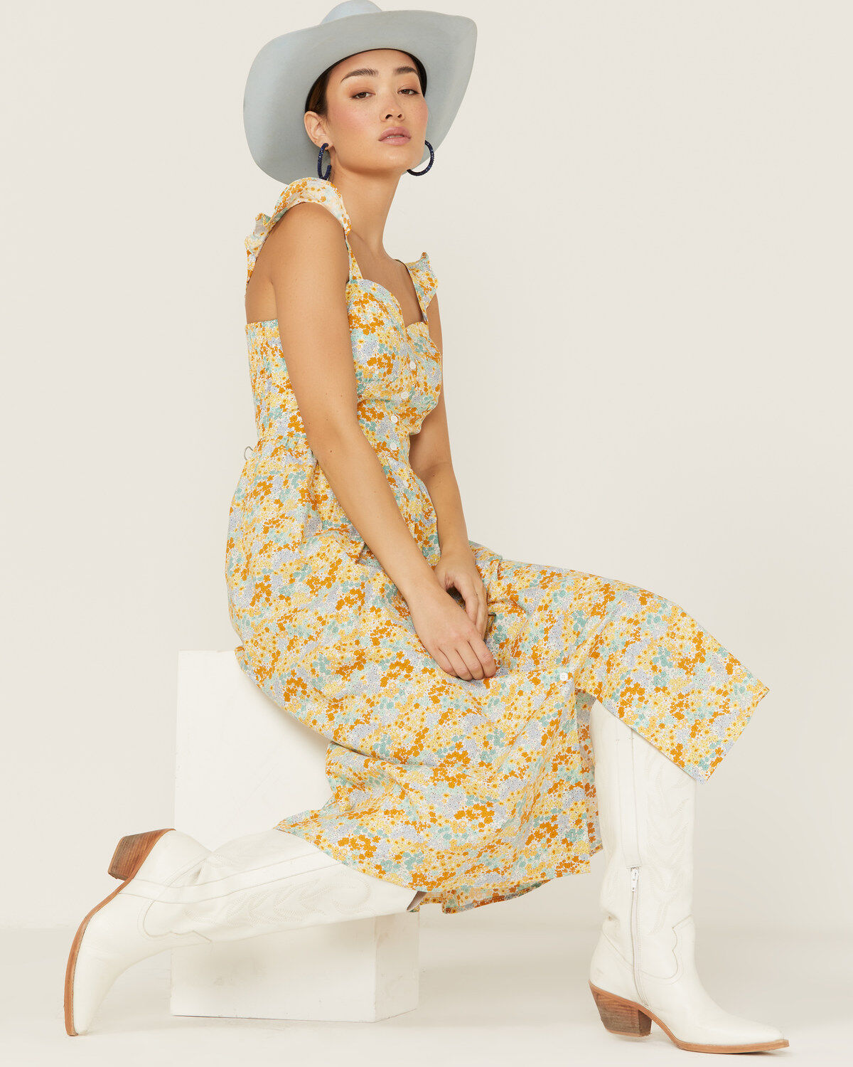 Image #1 - Molly Bracken Women's Sweetheart Midi Dress, , hi-res