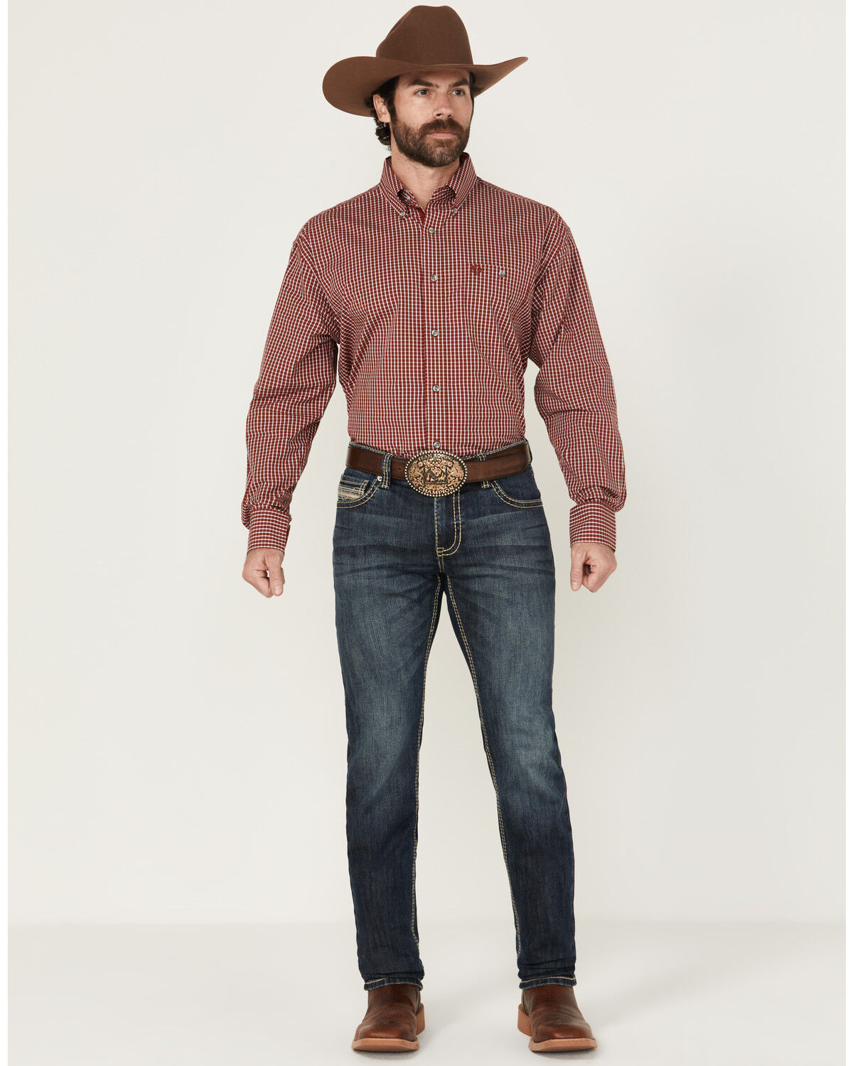 Product Name:  Blue Ranchwear Men's Carbon Dark Wash Slim Bootcut Stretch Denim Jeans