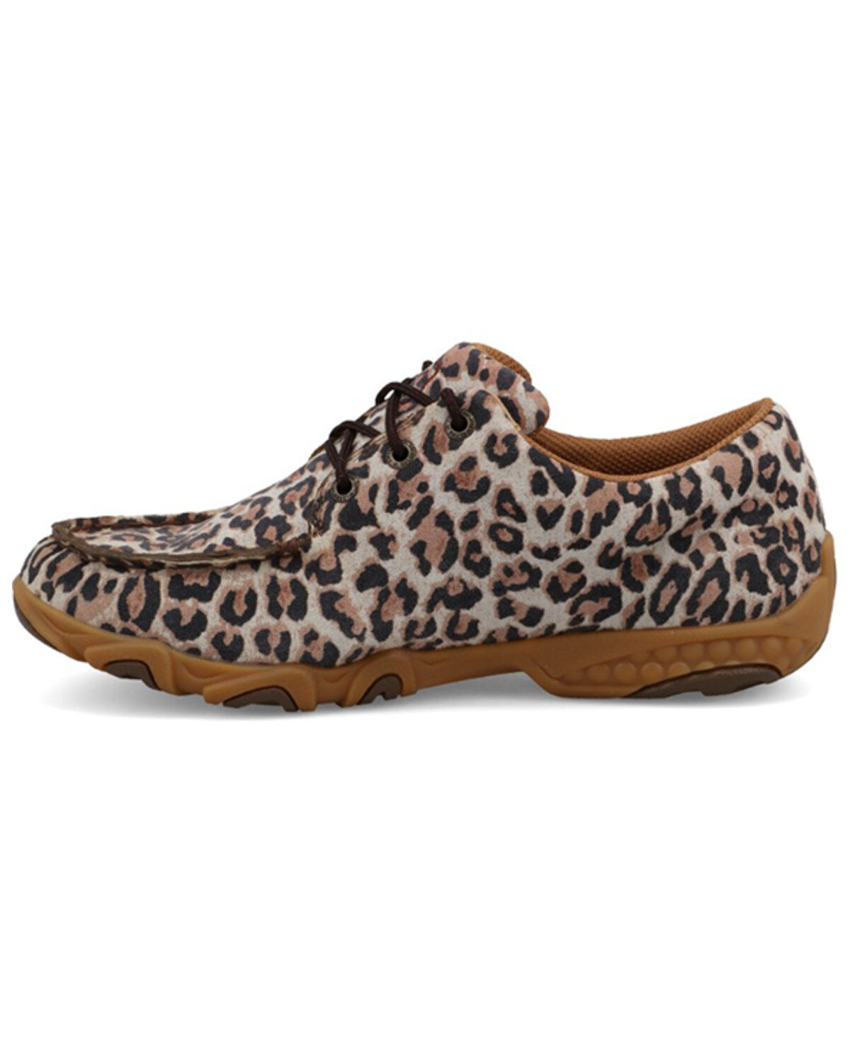 Image #3 - Twisted X Women's Cheetah Print Boat Shoe Driving Mocs, Leopard, hi-res