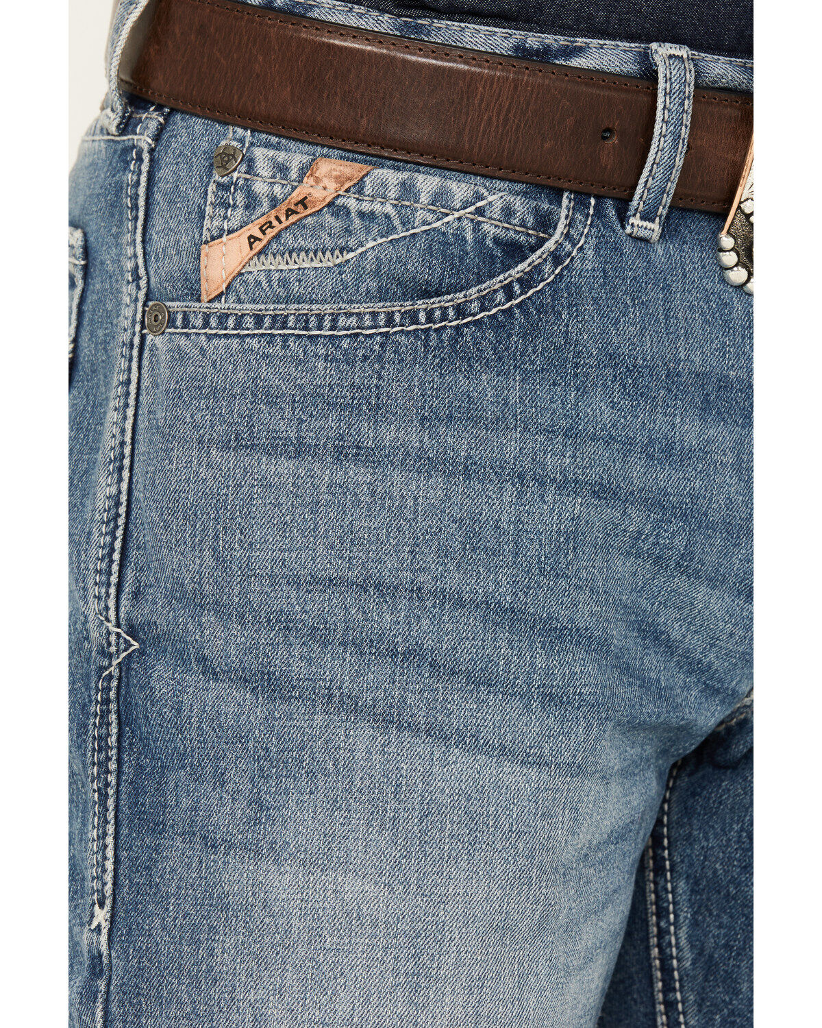 Image #2 - Ariat Men's M4 Solano Relaxed Fit Straight Poplar Jeans, , hi-res
