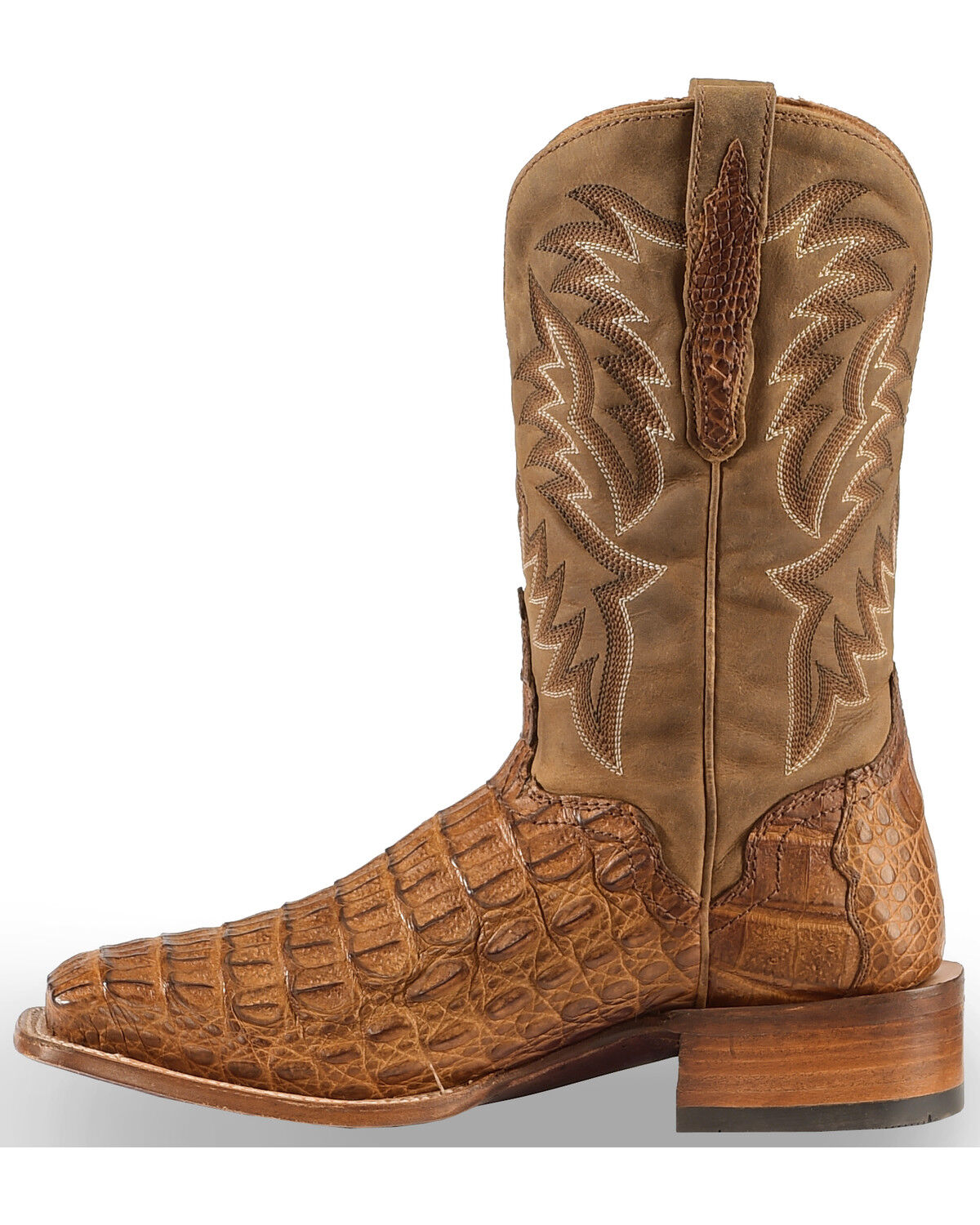 Image #3 - El Dorado Men's Handmade Caiman Western Boots - Broad Square Toe, , hi-res