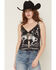 Image #1 - Blended Women's Fly Away Short Graphic Tank, Black, hi-res