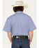 Image #4 - RANK 45® Men's Troubador Geo Print Short Sleeve Button-Down Western Shirt, Blue, hi-res