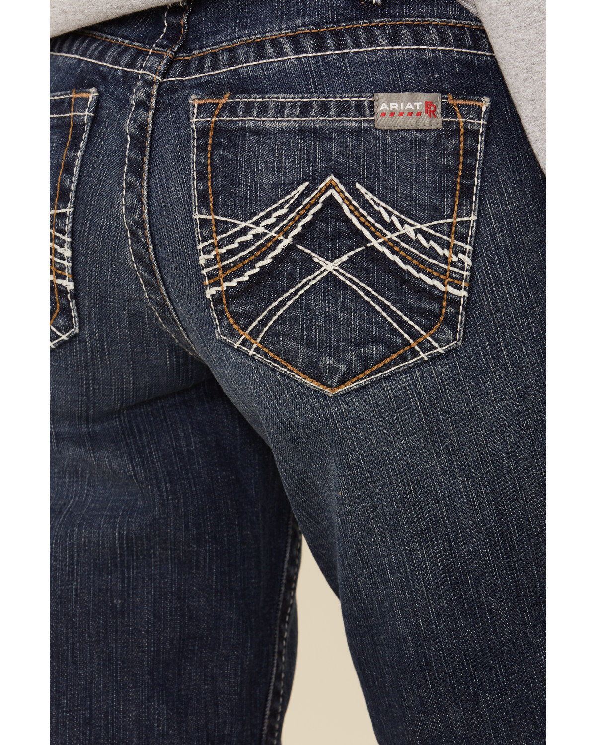 Image #3 - Ariat Women's Boot Barn Exclusive Durastretch FR Whipstitch Bootcut Jeans, , hi-res