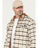 Image #2 - Hawx Men's Bronson Plaid Print Insulated Hooded Flannel Shirt Jacket, Tan, hi-res