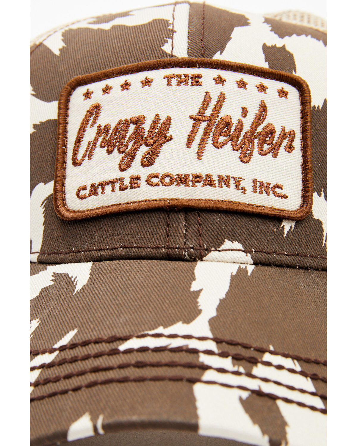 Image #2 - Idyllwind Women's Crazy Heifer Cow Print Baseball Cap, Brown, hi-res