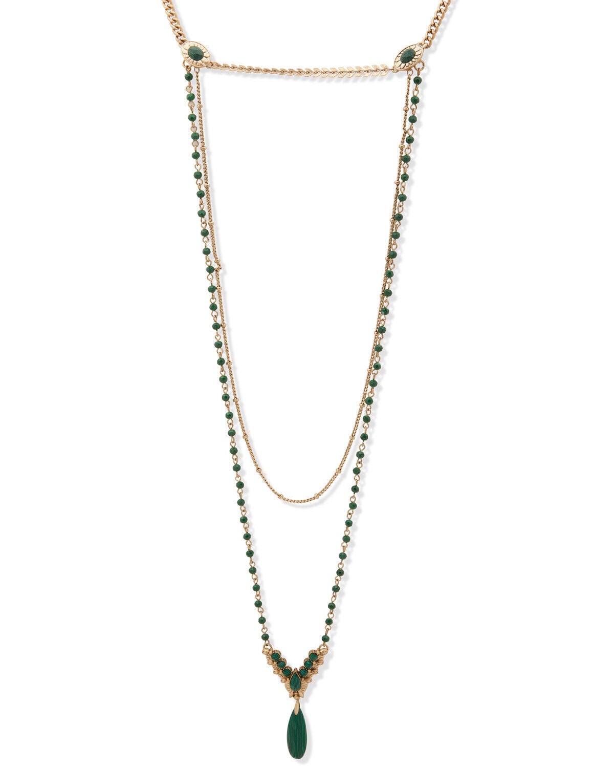 Lainey Wilson Women's Stone Swag Chain Necklace, Gold, hi-res
