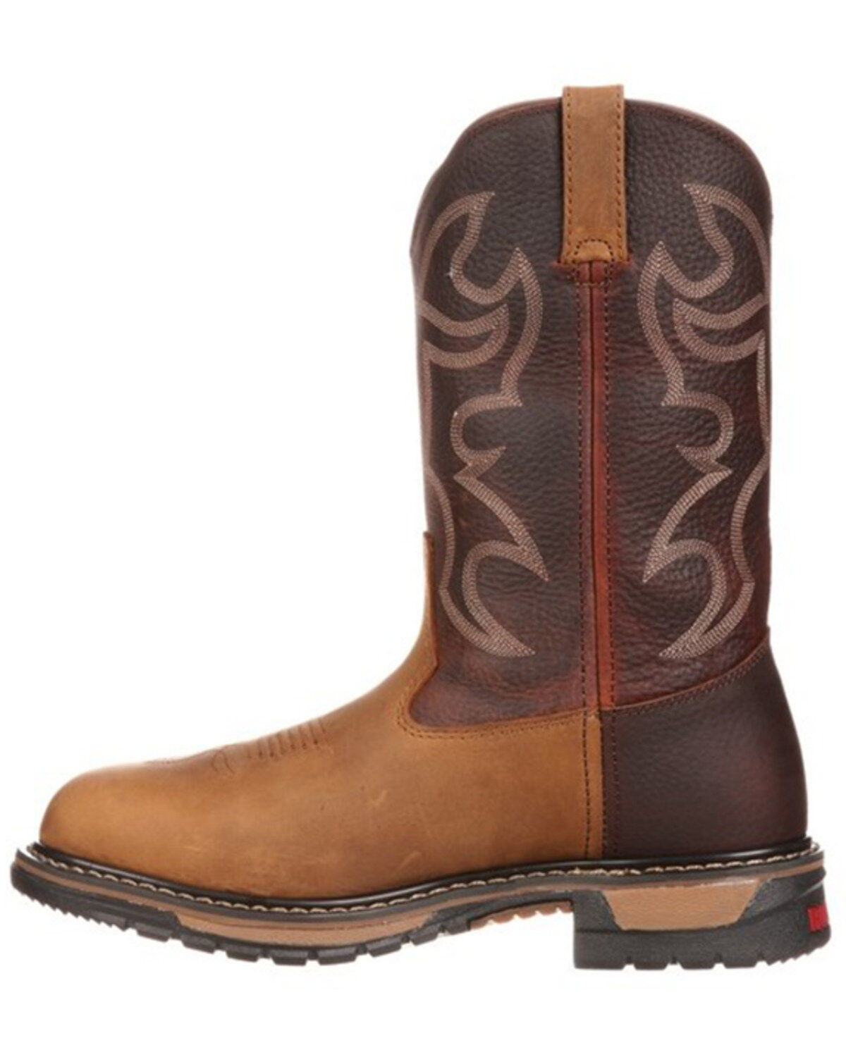 Image #3 - Rocky Men's Branson Roper 11" Western Boots, Brown, hi-res