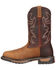 Image #3 - Rocky Men's Branson Roper 11" Western Boots, Brown, hi-res