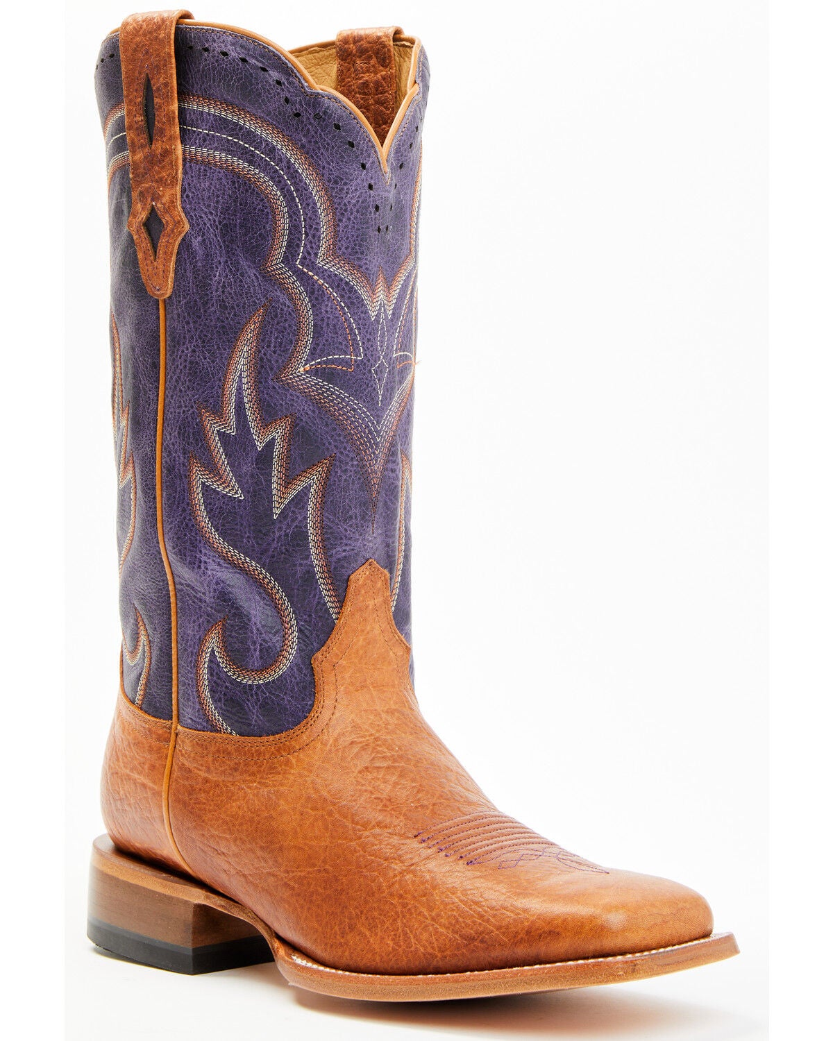 Cody James Men's Tomahawk Western Boots - Broad Square Toe, Blue, hi-res