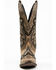 Image #4 - Laredo Women's Skyla Floral Studded Western Performance Boots - Snip Toe, Dark Brown, hi-res