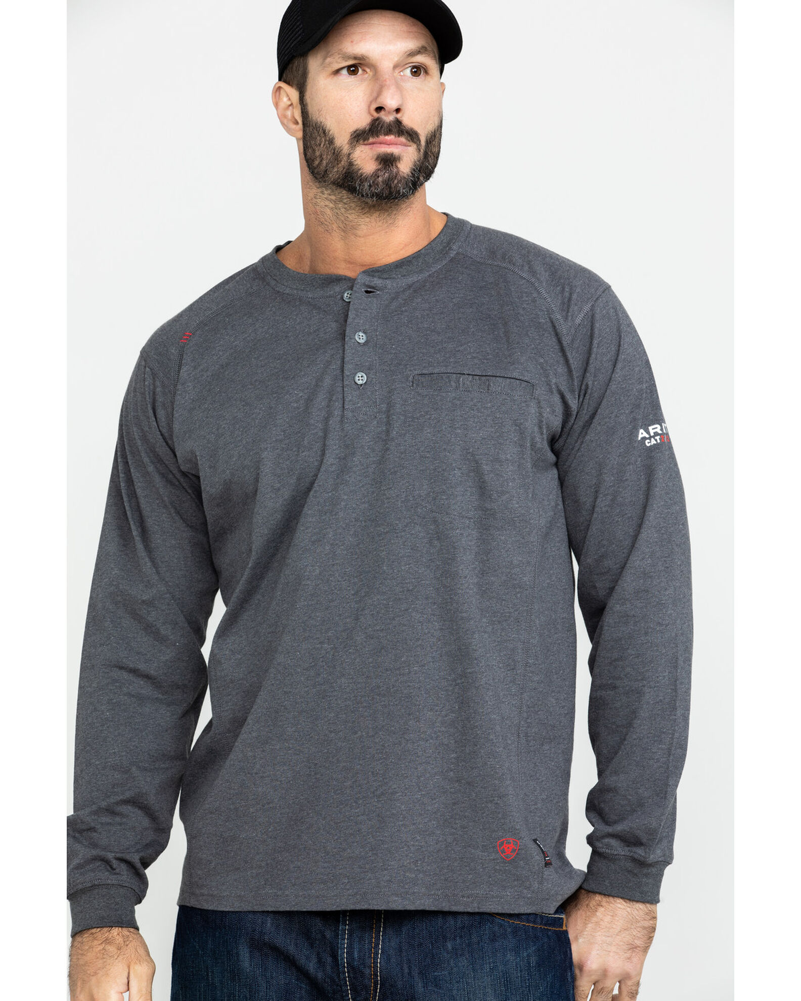 Ariat Men s FR Air Henley Long Sleeve Work Shirt