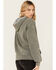 Image #4 - Youth in Revolt Women's Jackson Skeleton Graphic Hoodie, Charcoal, hi-res