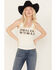 Image #2 - Idyllwind Women's Outlaw Woman Studded Tank, Ivory, hi-res