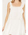 Image #3 - Wild Moss Women's Crochet Trim Mini Dress, White, hi-res