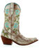 Liberty Black Women's Nina Rose Embroidered Western Boot - Round Toe, White, hi-res