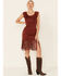 Image #4 - Shyanne Women's Faux Suede Fringe Hem Dress, , hi-res