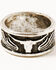 Image #2 - Shyanne Women's Silver Longhorn & Turquoise Abalone 5-piece Ring Set, Silver, hi-res