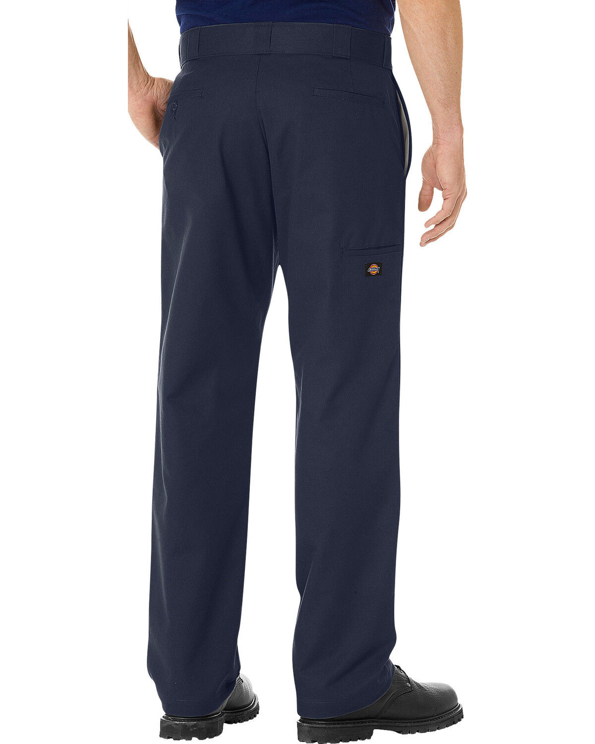 dickies men's regular straight fit double knee stretch twill work pant
