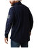 Ariat Men's FR Combat 1/4 Zip Work Pullover - Big & Tall, Navy, hi-res