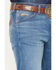 Image #2 - Wrangler X Coors Banquet Men's 13MWZ Golden Blue Medium Wash Straight Stretch Denim Jeans, Medium Wash, hi-res