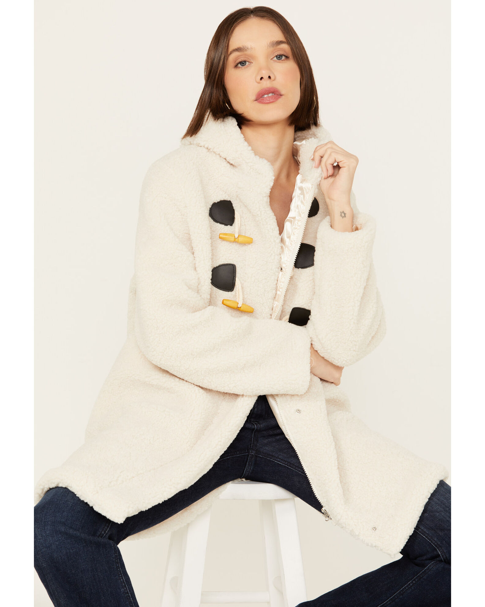 Women's hooded 2025 toggle coat
