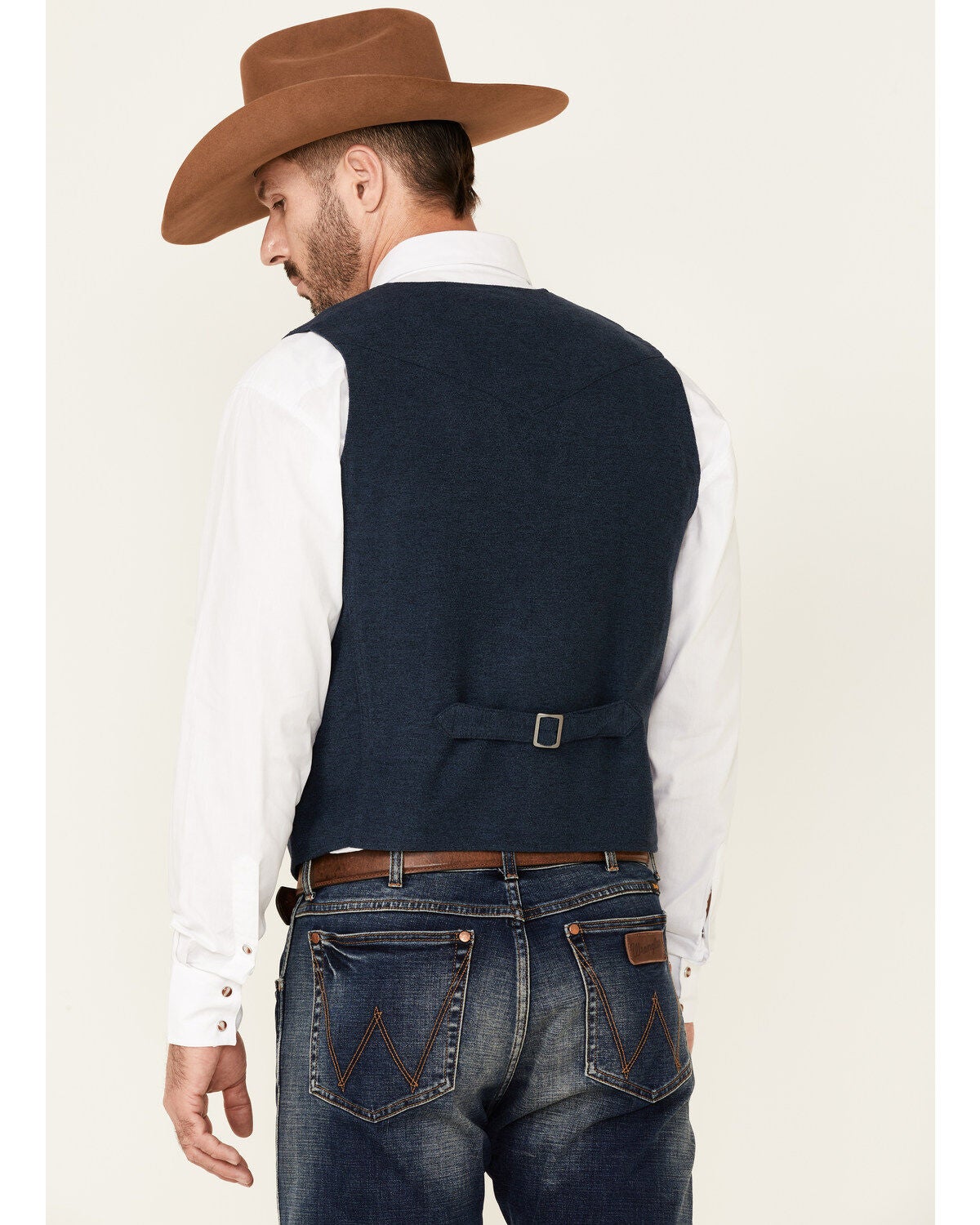 Image #4 - Cody James Men's Solid Navy Stunt Text Button-Down Vest, Navy, hi-res